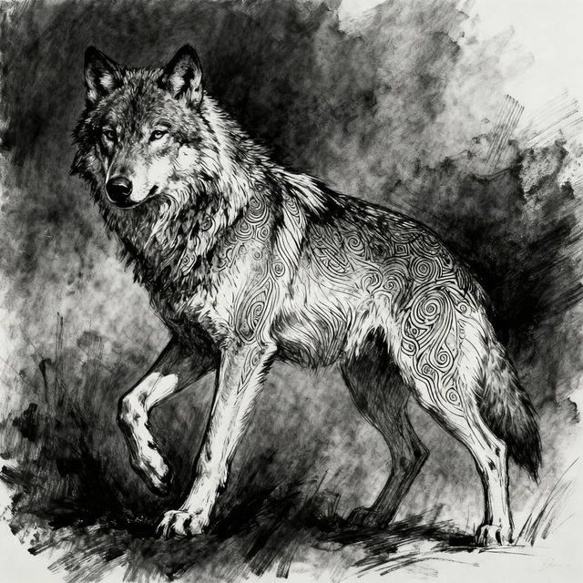 Wolf Drawings gallery