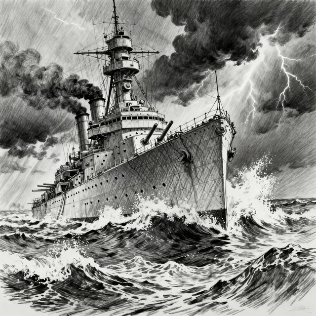Battleship Drawing gallery
