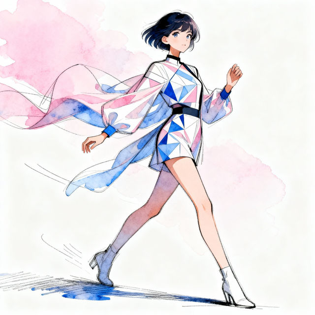 Female Anime Clothes Drawings gallery