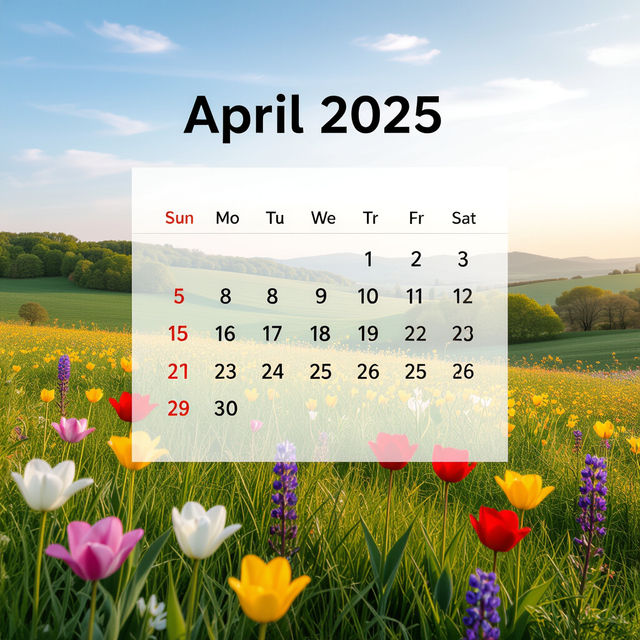 April 2025 Calendar Wallpaper gallery