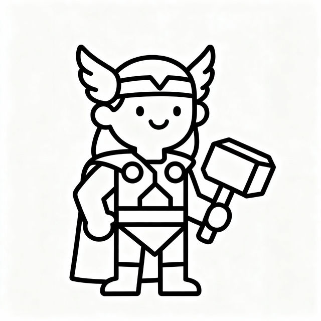 Easy Thor Drawings gallery
