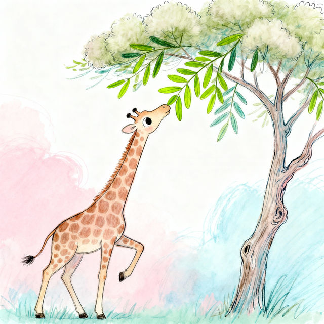 Drawing Of A Giraffe - AI Art gallery