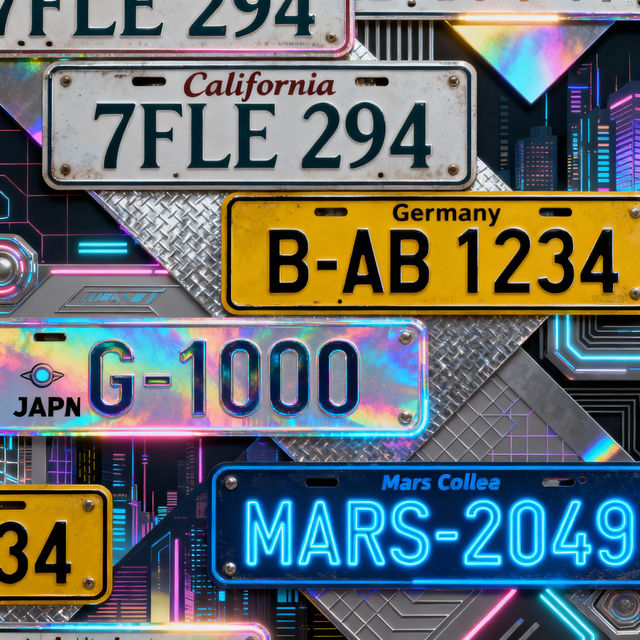 License Plate Art gallery