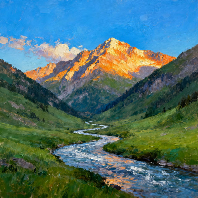 Mountain Drawing Color gallery