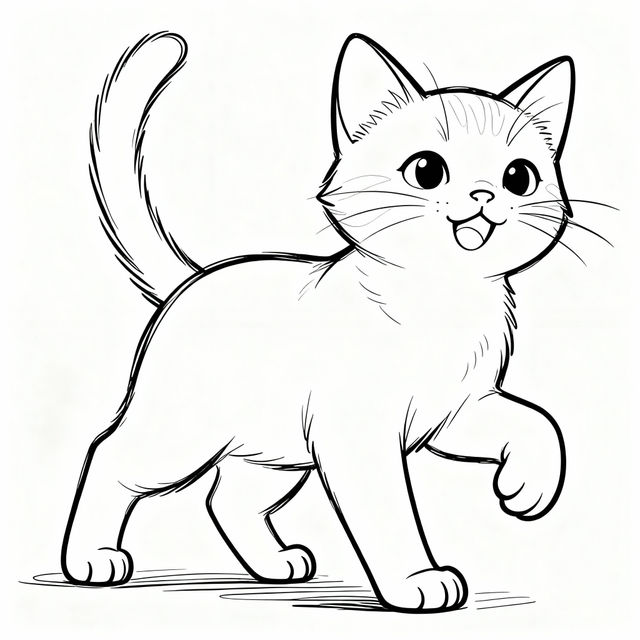 Cats Drawing Easy gallery