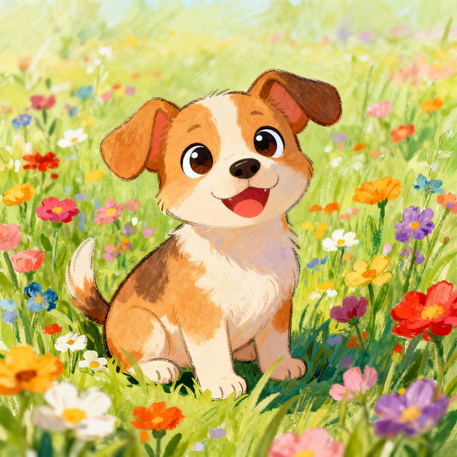 Cartoon Puppy Drawings - Made With AI gallery