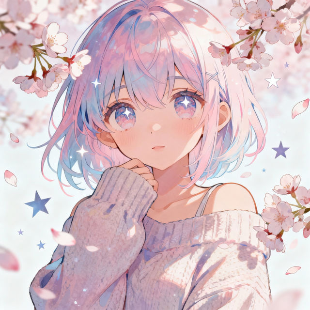 Cute Aesthetic Girl Drawings - Made With AI gallery