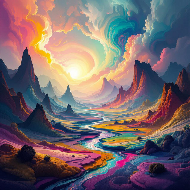 Abstract Landscape Art - Created With AI gallery