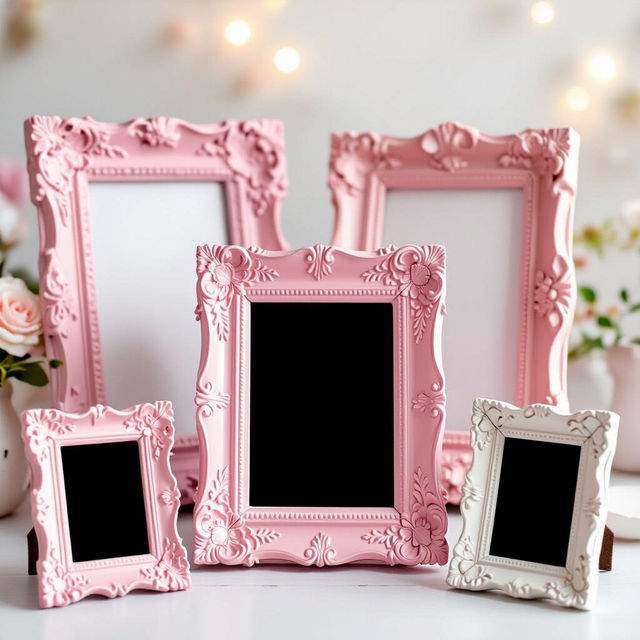 Pink Picture Frames - AI Generated gallery