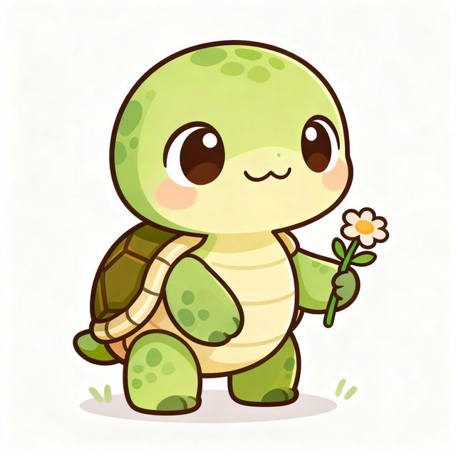 Kawaii Turtle Drawings - Made With AI gallery