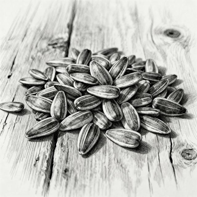 Sunflower Seeds Drawing gallery