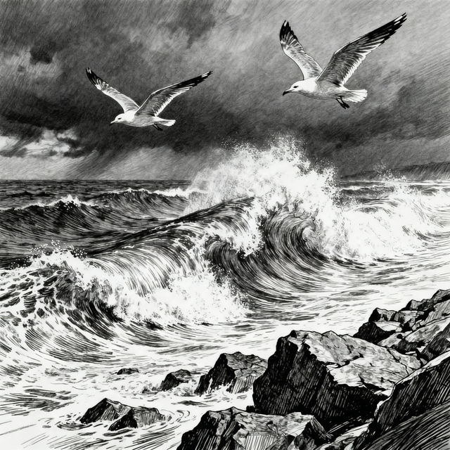 Drawing Of Waves gallery