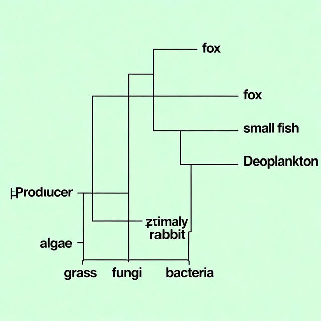 Food Web Drawing Easy gallery