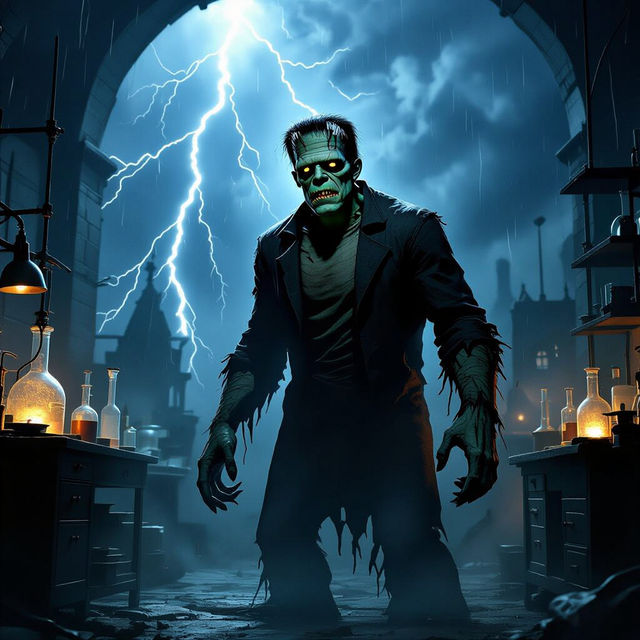 Picture of Frankenstein - AI Generated Art gallery