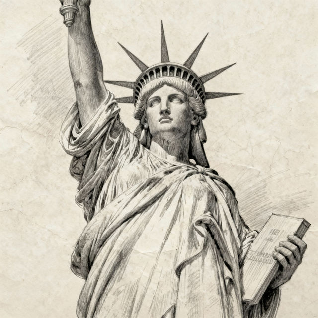 Sketch Statue of Liberty Art gallery