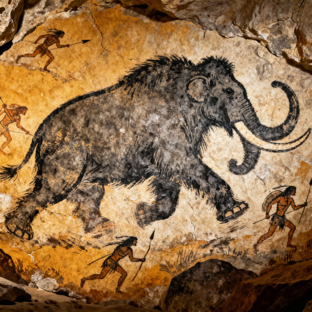 Cavemen Drawings - AI Generated Art gallery