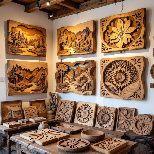 Wooden Pictures - Made With AI gallery