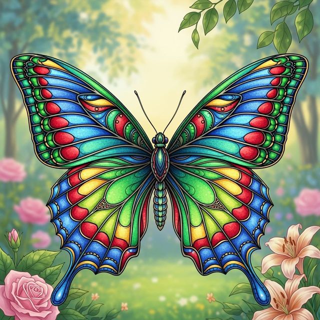 AI Butterfly Drawings gallery