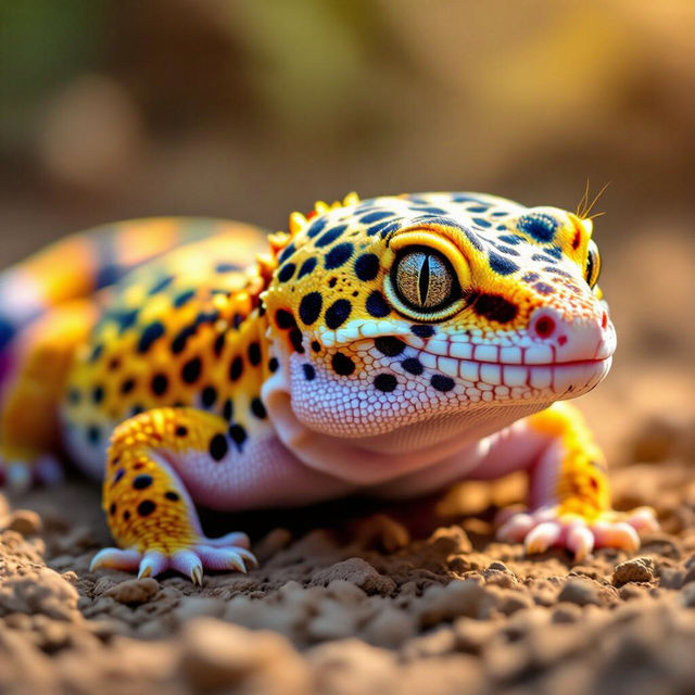 Pictures Of Leopard Geckos - AI Generated gallery