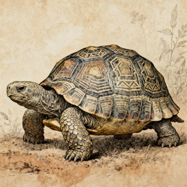 Tortoise Drawings - AI Generated gallery