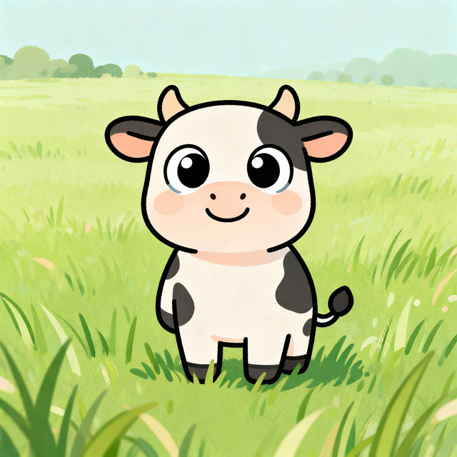 Cute Cow Drawings - Made With AI gallery