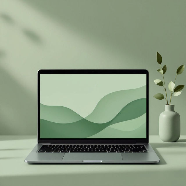 Sage Green Aesthetic Wallpaper for Laptops gallery