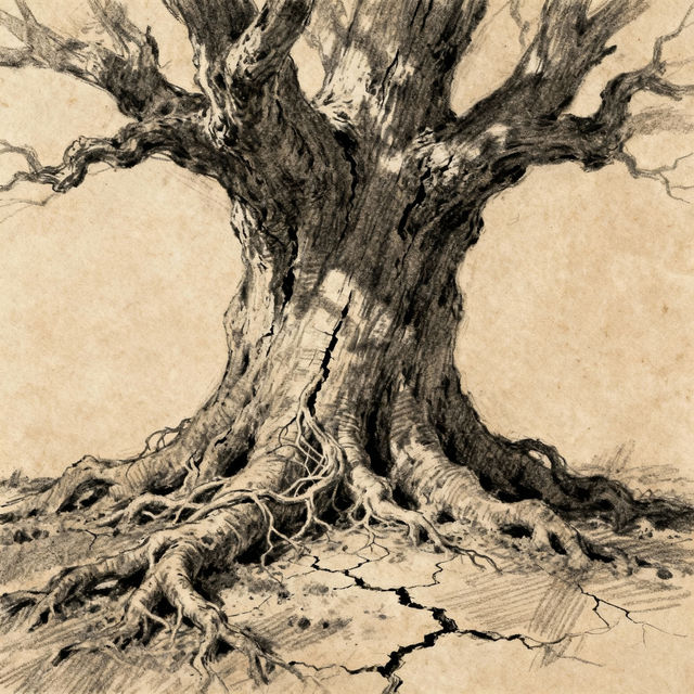 Tree Drawing With Roots gallery