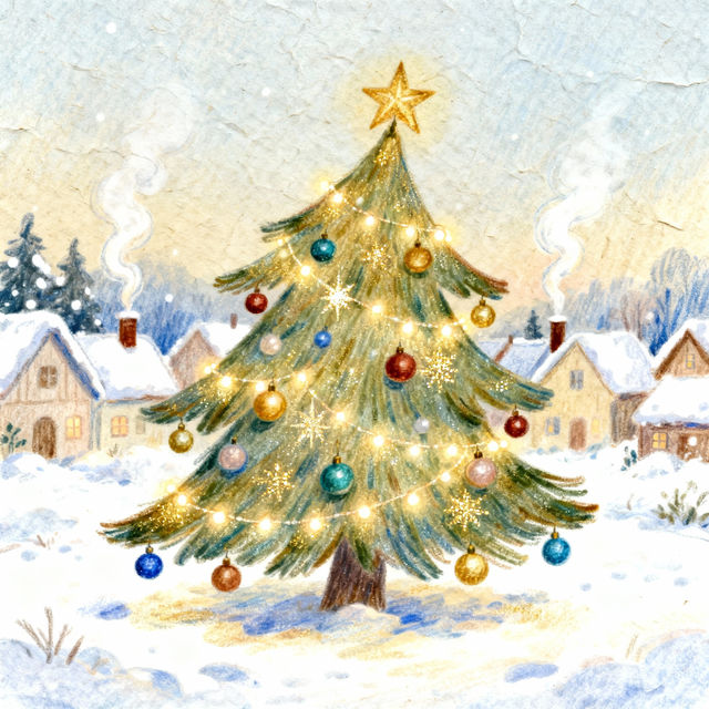 Christmas Tree Drawings - AI Generated gallery