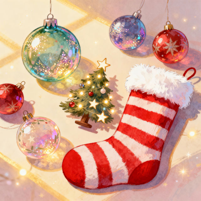 Christmas Decorations Drawings gallery