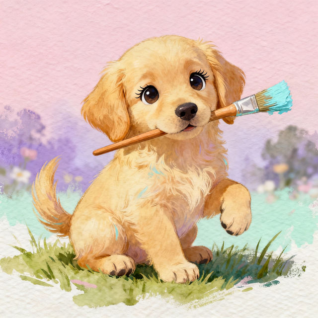 Cute Dog Drawings - Made With AI gallery