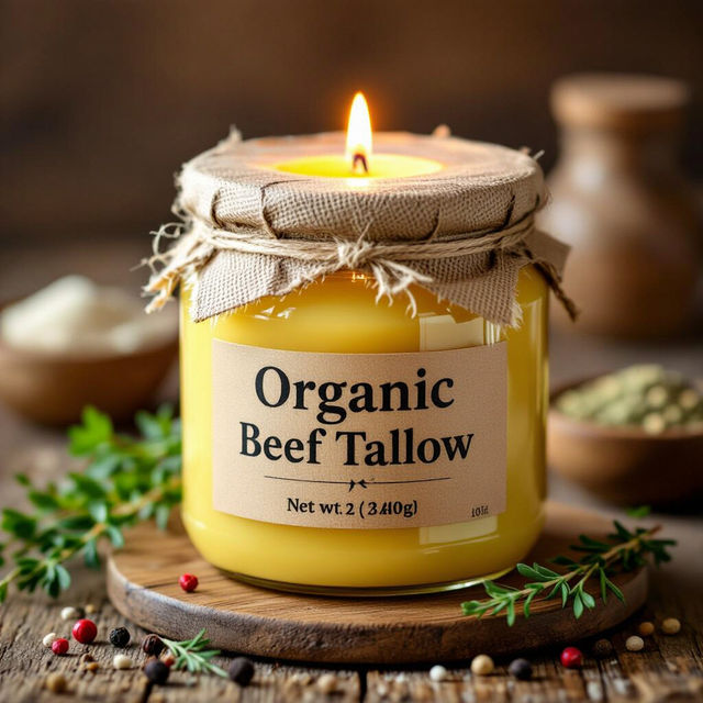 Organic Beef Tallow Jar Images gallery