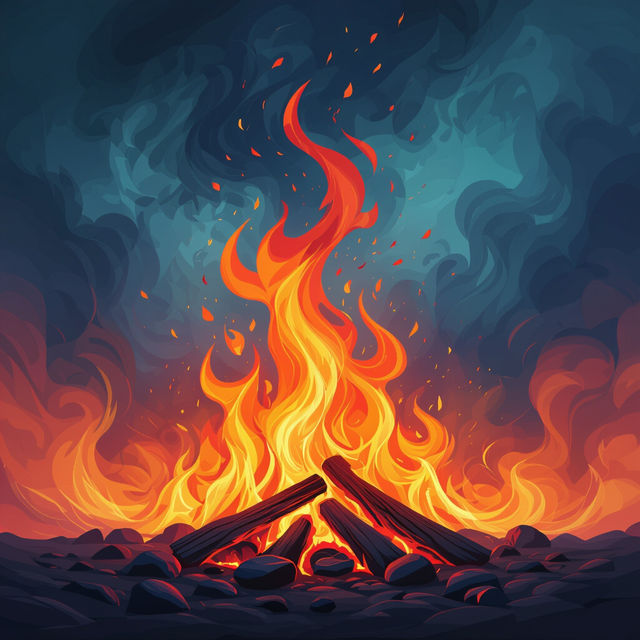 Images Of Fire - Generated By AI gallery