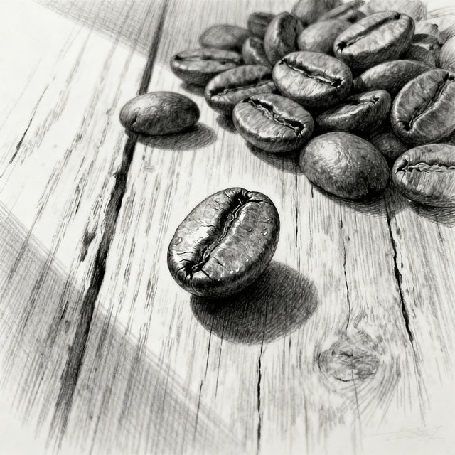 Coffee Bean Drawings - AI Generated Art gallery
