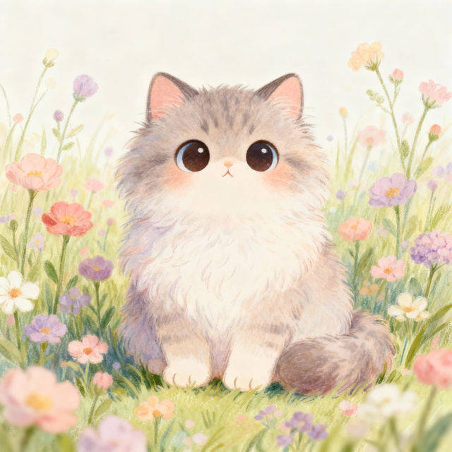 Fluffy Cat Drawings gallery