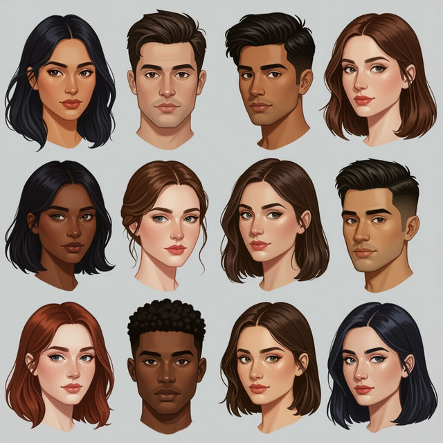 Drawing References: Face - Made With AI gallery