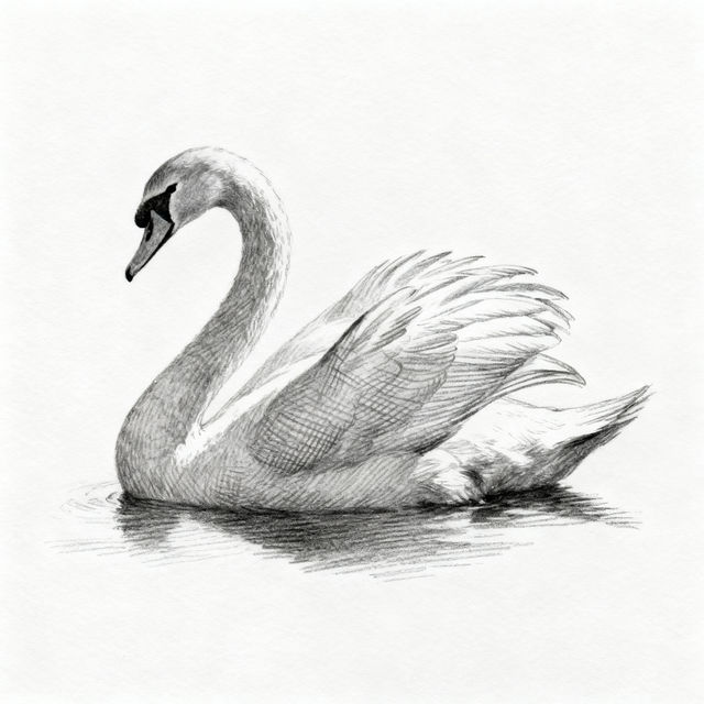 Swan Drawings - AI Generated Art gallery