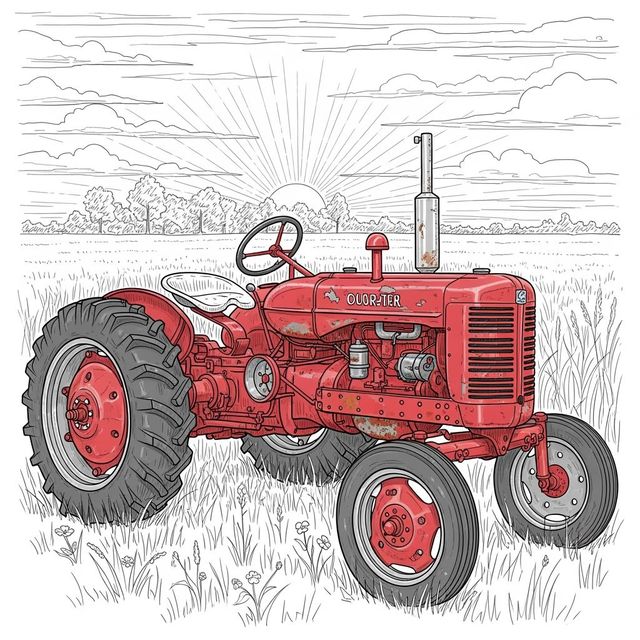 Explore Tractor Drawings Made With AI gallery