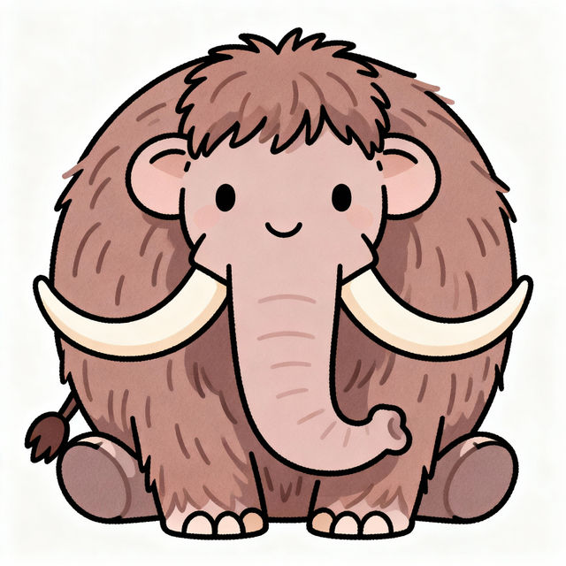 Woolly Mammoth Drawing Easy gallery