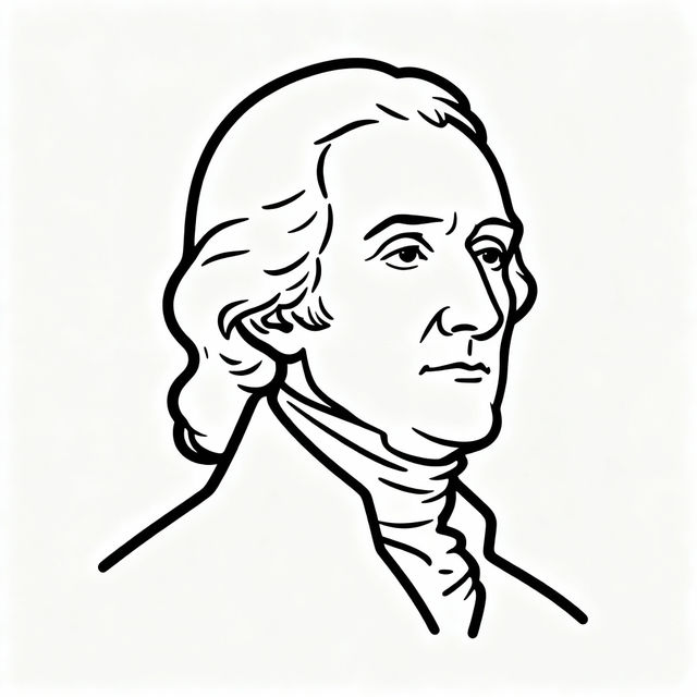 Easy Thomas Jefferson Drawing gallery