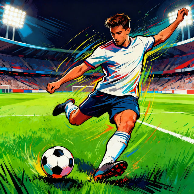 Soccer Drawings - AI Generated gallery