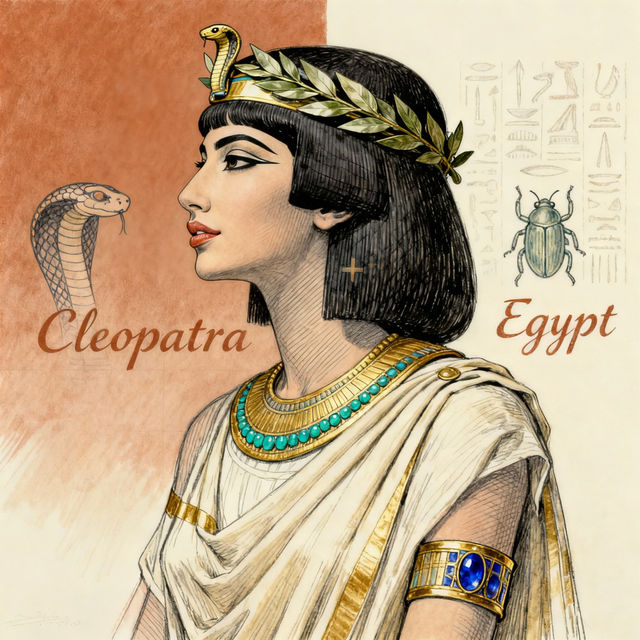 Drawing Cleopatra - AI Generated Art gallery