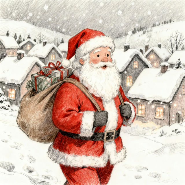 Christmas Sketch Art - Made With AI gallery