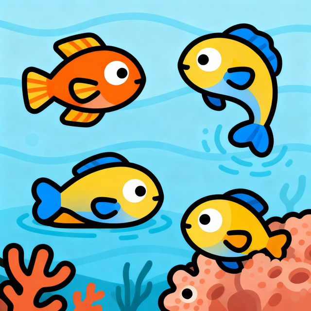 Small Fish Drawing Easy gallery