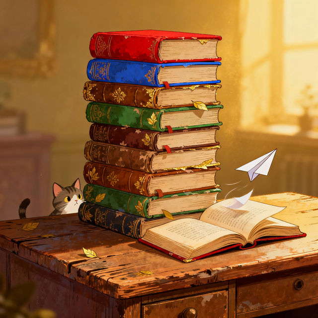 Books Stacked Drawings gallery