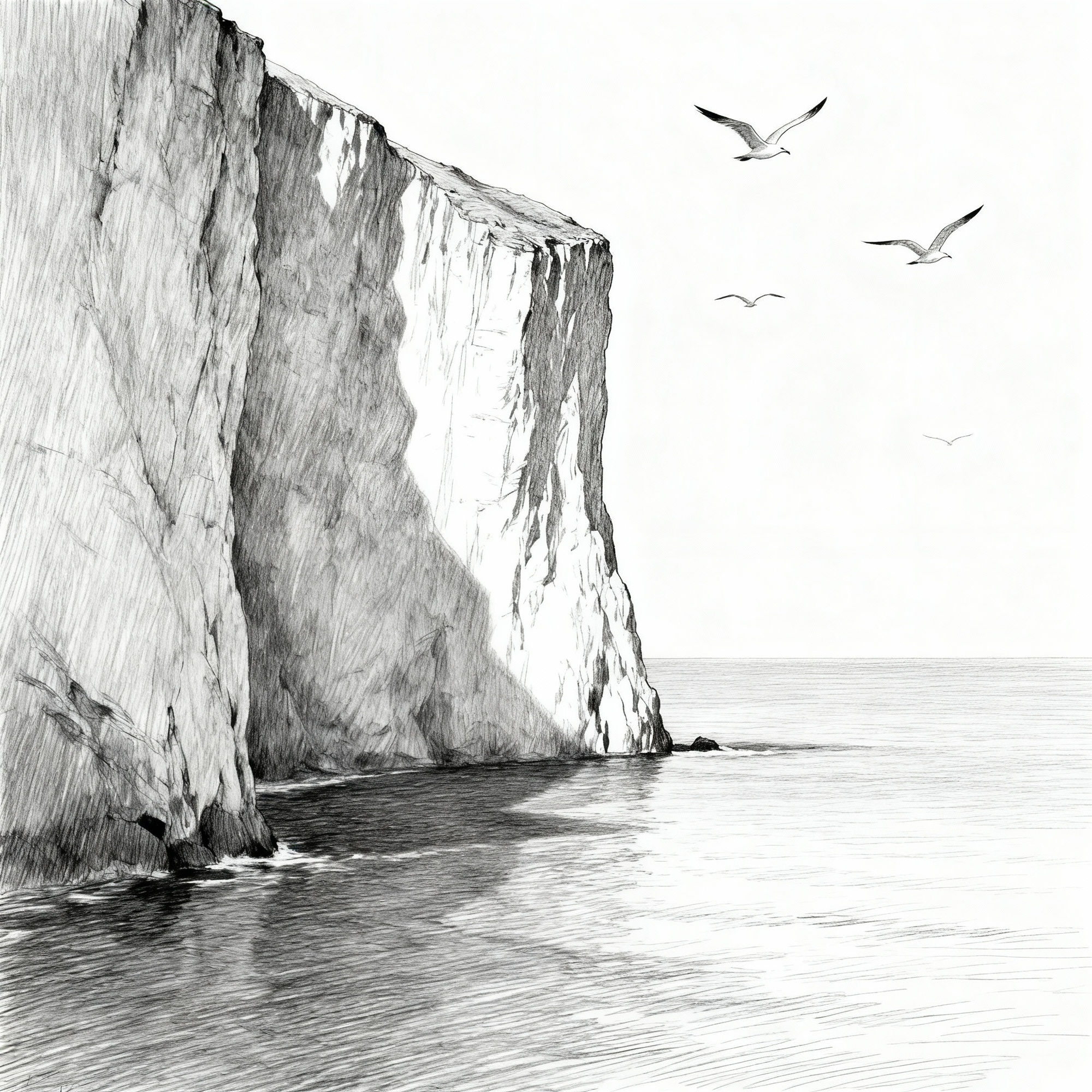 Easy Cliff Drawing Tutorials & AI Art