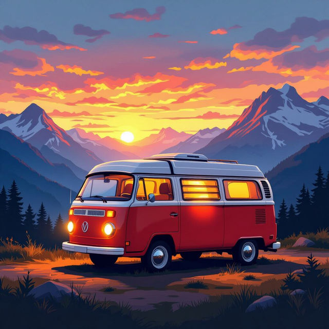 Camper Wallpaper - Made With AI gallery