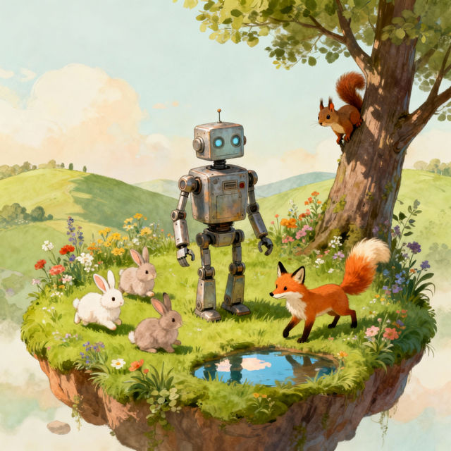 The Wild Robot Drawings - AI Generated Art gallery