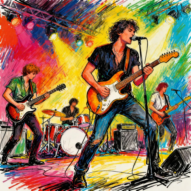Band Drawing Art - Made With AI gallery