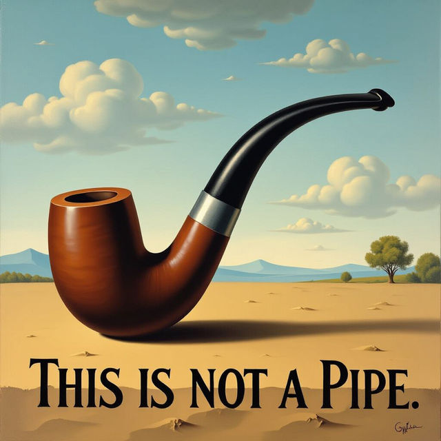 Explore 'The Treachery Of Images' with AI Art gallery