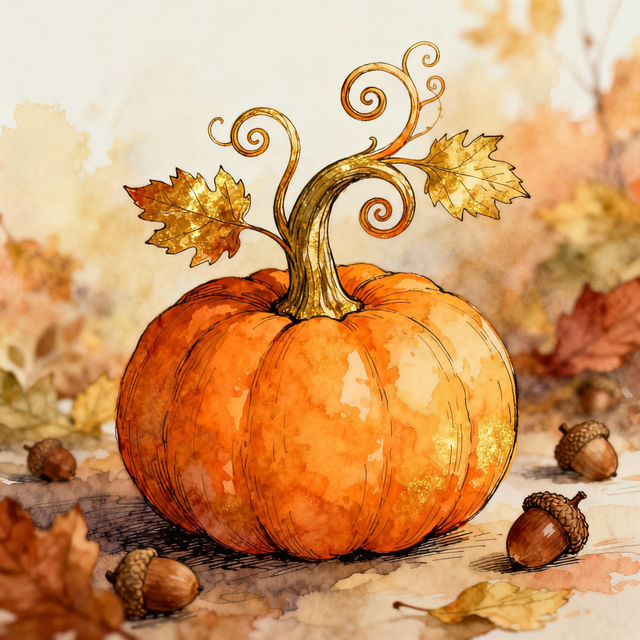 Pumpkin Stem Drawings gallery